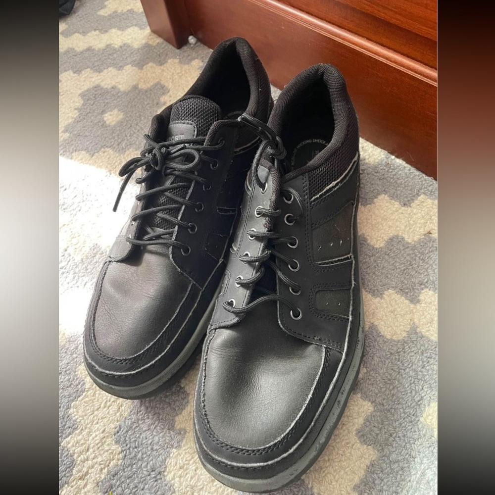 Men’s black Rockport shoes, size 13
